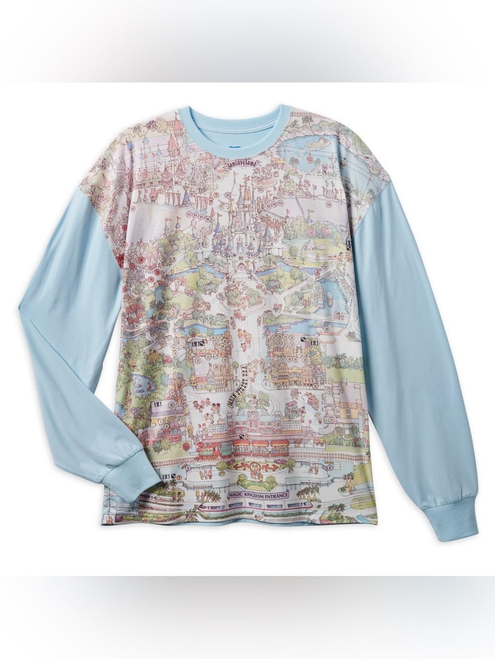 NWT- Walt Disney World Sweatshirt 50th Anniversary Vault Map